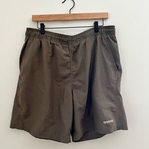 Speedo Men's Olive Grey Swim/Beach Shorts
